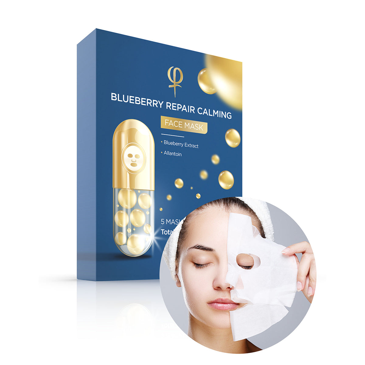 PhiAcademy Blueberry Yüz Maskesi 5 Adet